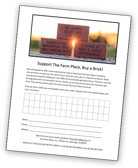 Buy A Brick Order Form