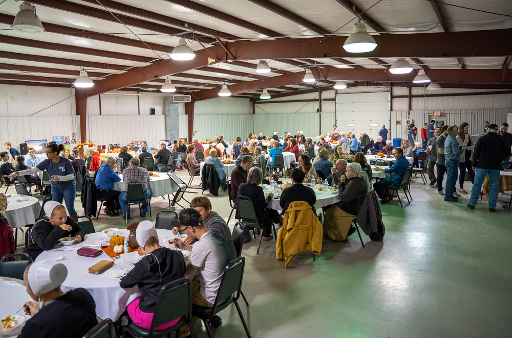 Fundraiser dinner and auction for The Farm Place at the 4-H Fairgrounds in LaGrange, Indiana.